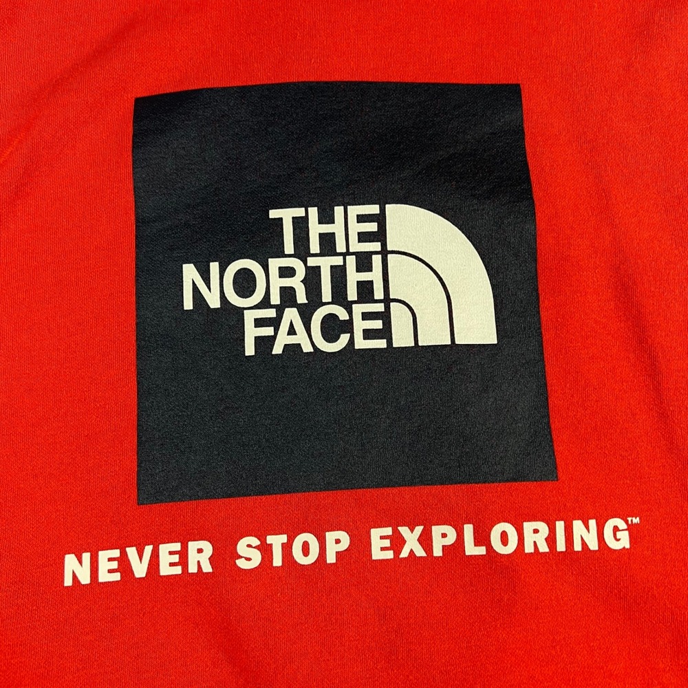 The North Face Mens Red Box Logo Never Stop Exploring Pullover Hoodie Size M - Picture 14 of 14